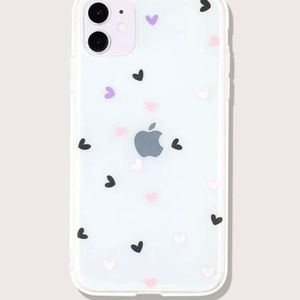 Heart clear iPhone 12 Pro Max case